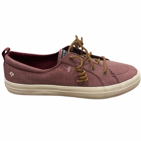 Sperry Shoes - Sperry Crest Vibes Washed Twill Sneakers Fuchsia Pink Womens 12